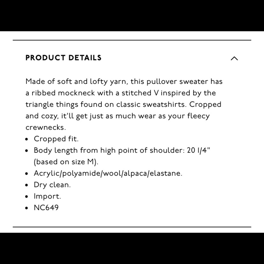 MADEWELL: Dillon Mockneck Pullover Sweater medium - Picture 8 of 8